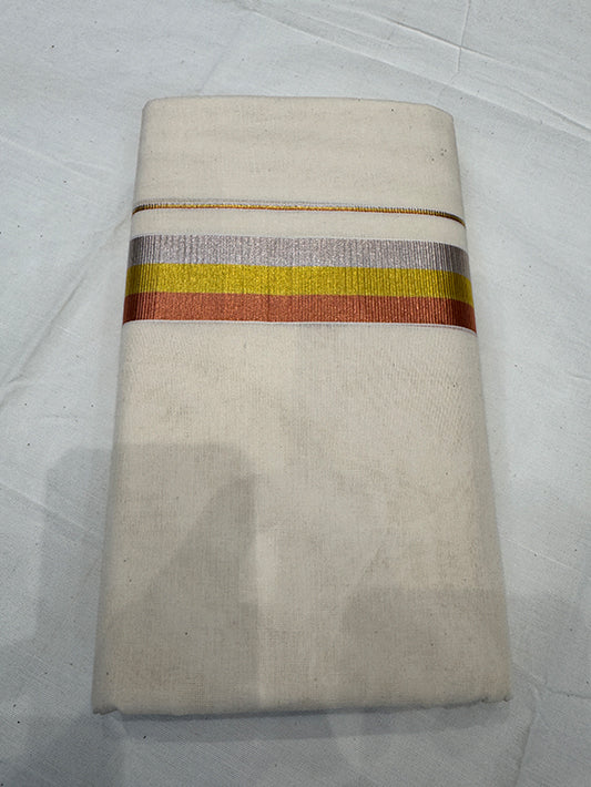 Multicolor Border Dhoti