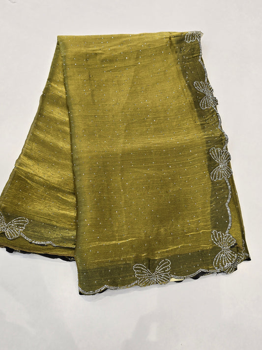 Butterfly space silk saree