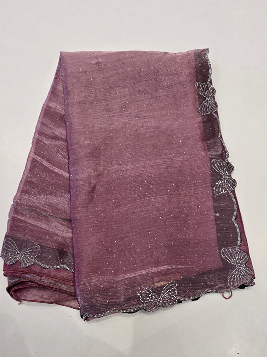 Butterfly space silk saree