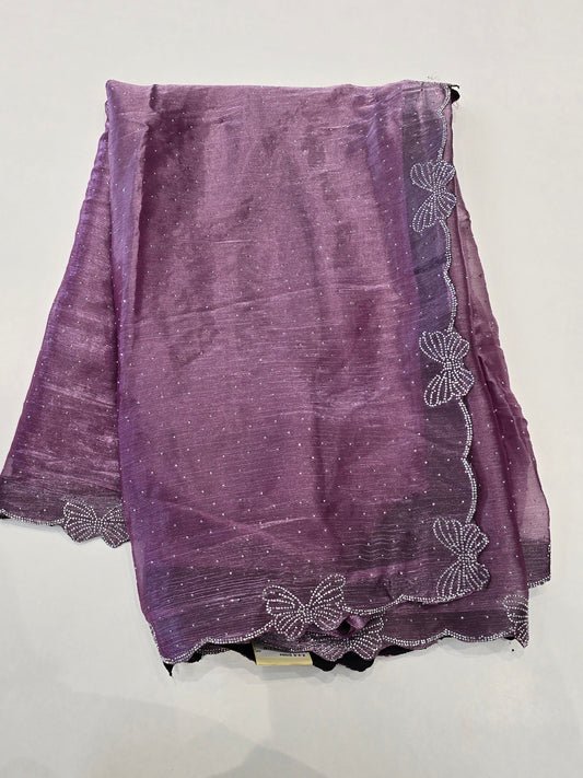 Butterfly space silk saree