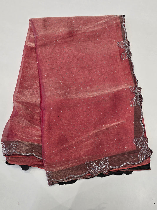 Butterfly space silk saree