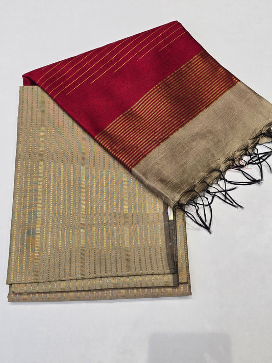 Raw silk saree