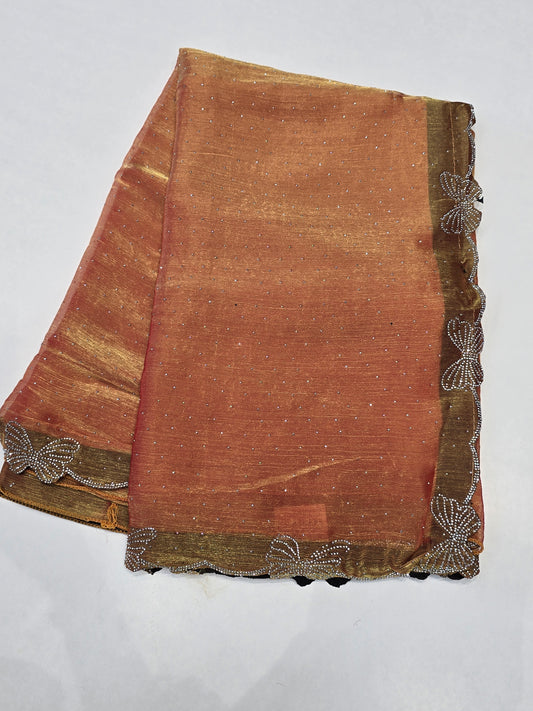Butterfly space silk saree